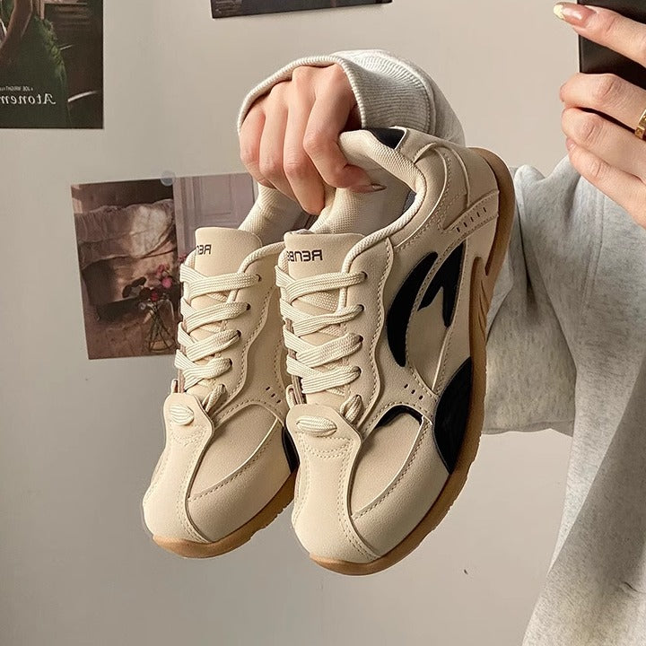 Tian Jiujiu Good Goods and Moral Training Shoes Women's 2025 Spring New Arrival Soft Bottom Athleisure Cortez Retro Lightweight Board Shoes