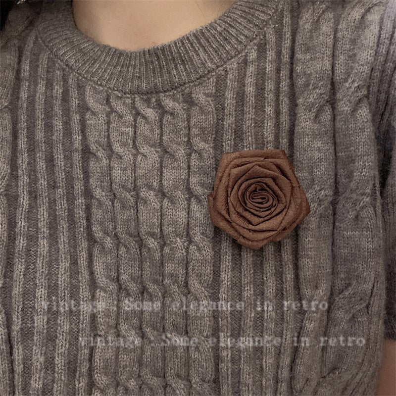 New Arrival Handmade Fabric Flower Brooch Corsage All-Matching Graceful Elegant Retro Fancy Shirt Cheongsam Accessories Women
