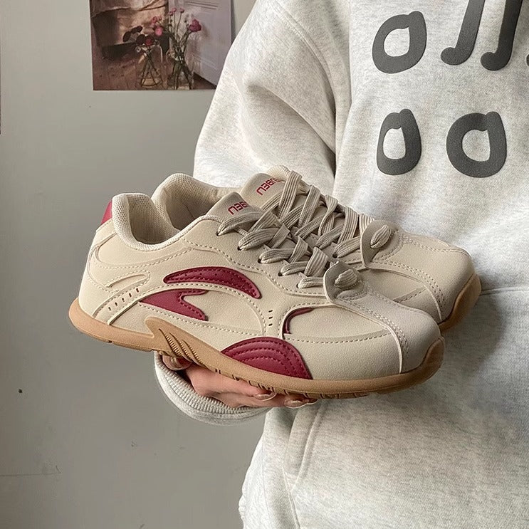 Tian Jiujiu Good Goods and Moral Training Shoes Women's 2025 Spring New Arrival Soft Bottom Athleisure Cortez Retro Lightweight Board Shoes