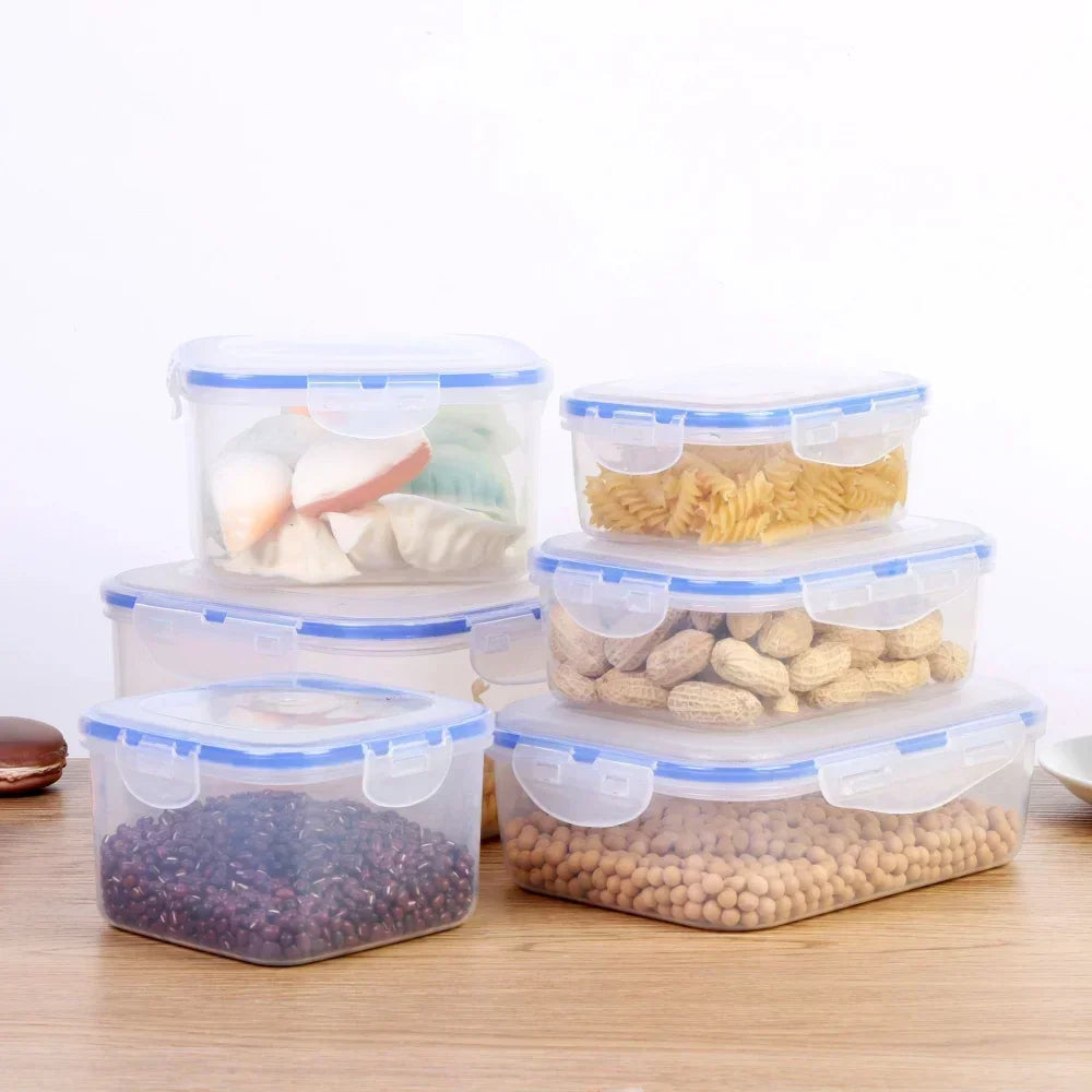 Food Containers with Lids Meal Prep Container Airtight Food Storage Lunch Containers BPA-Free Refrigerator Fresh-Keeping Box