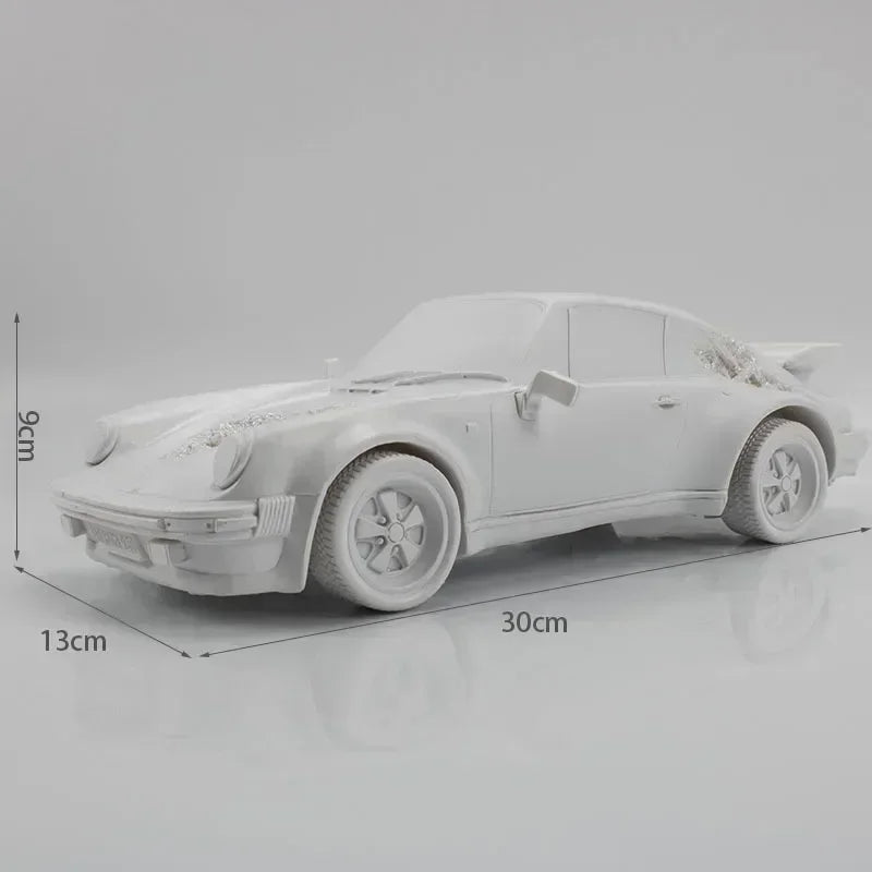 Resin Mahjong Car Figurines Abstract Art Car Decorative Sculpture Artwork Nordic Statue Home Accessories Living Room Decoration