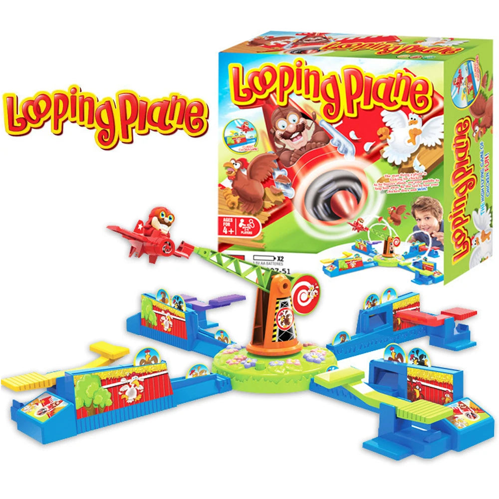 Looping Louie Spinning Plane Chicken Stealing Game Parent Child Interaction Battle Puzzle Board Game Party Children's Toys