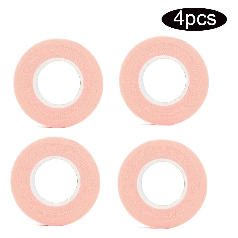 Kekelala 4 Rolls Colorful Eyelash Extension Tapes Soft Medical Breathable Adhesive Tape Cutter for False Lashes Makeup Tools