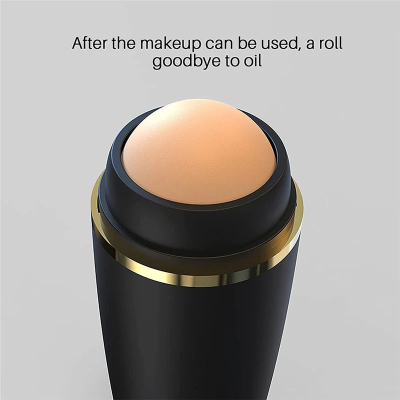 Face Oil Absorbing Roller Skin Care Tool Volcanic Stone Oil Absorber Washable Facial Oil Removing Care Skin Makeup Tools