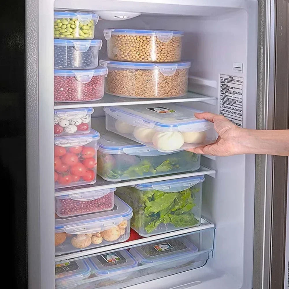 Food Containers with Lids Meal Prep Container Airtight Food Storage Lunch Containers BPA-Free Refrigerator Fresh-Keeping Box