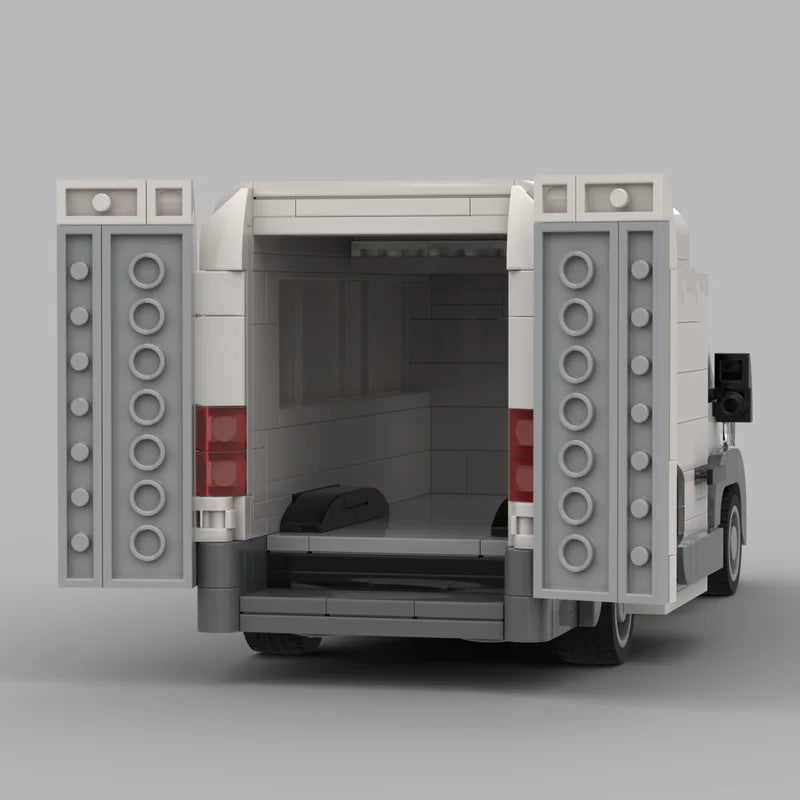 Classical City Vehicle MOC Box Type Passenger Car Building Blocks Model Bricks Sets Assemble Display Children's Toys Gifts