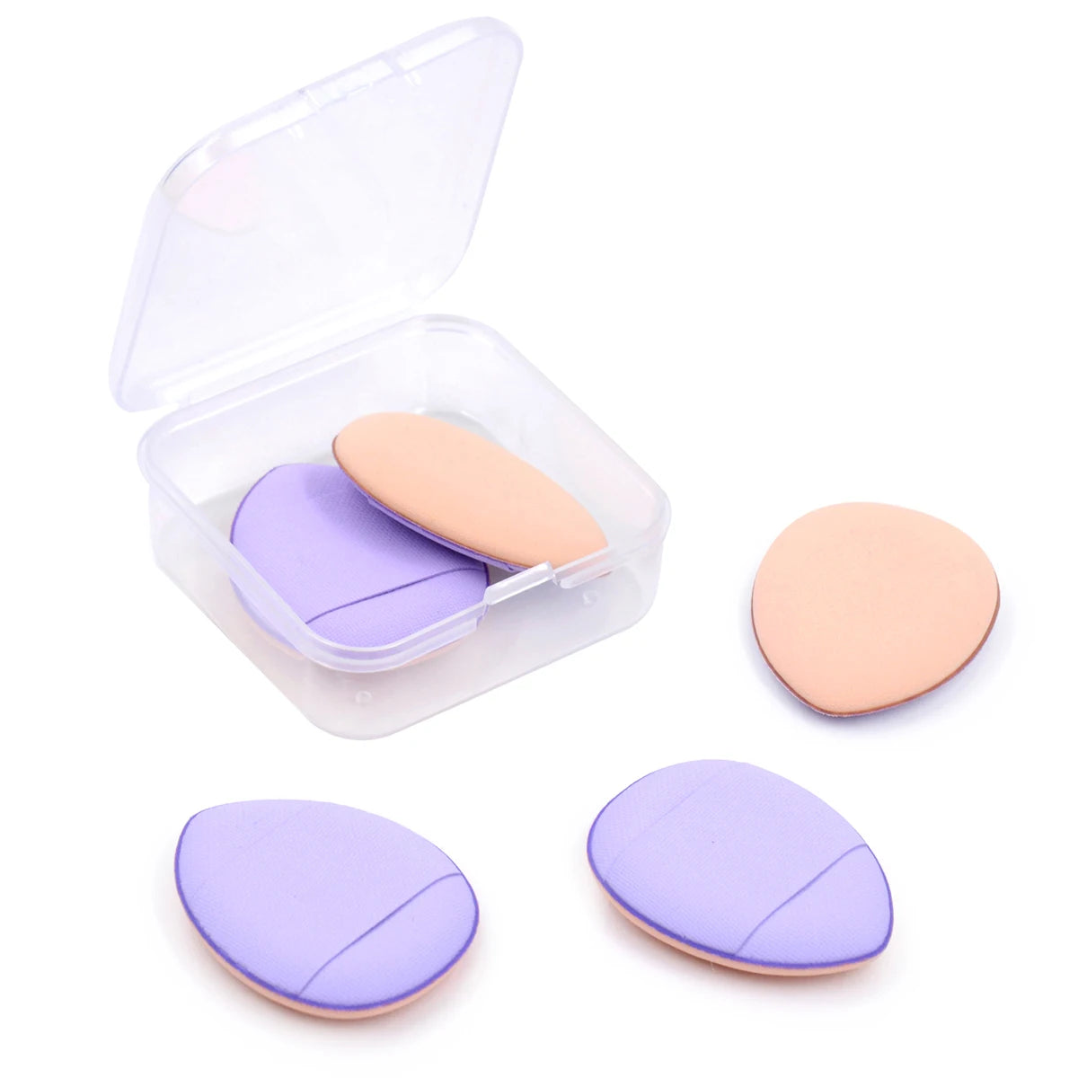 5/10Pcs Mini Finger Puff Foundation Small Air Cushion Powder Sponge Face Concealer BB Cream Cosmetic Applicator Makeup Tools