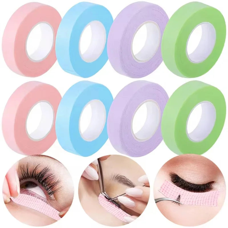 Wholesale Micropore Lashes Tape Eyelash Extension Tapes 4mm Width Breathable Easy To Tear Eyelashes Accessories Makeup Tools