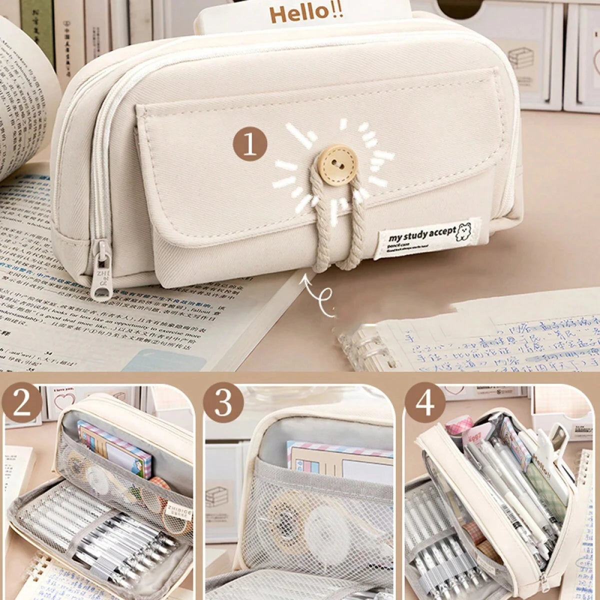 Girls Cosmetic Bag Makeup Tools Toiletries Storage Organizer Women Foundation Brush Eyebrow Pencil Lipstick Case Large Capacity