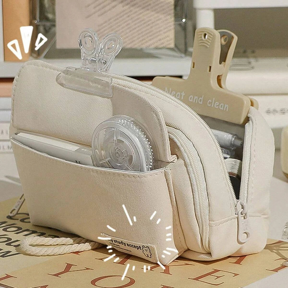 Girls Cosmetic Bag Makeup Tools Toiletries Storage Organizer Women Foundation Brush Eyebrow Pencil Lipstick Case Large Capacity