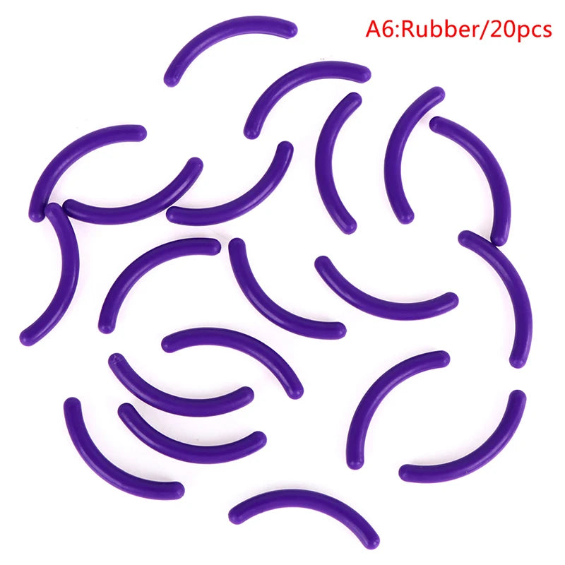20Pcs Women's Fashion Refill Eyelash Curler Rubber Elastic Replacement Pad Silicone Gel Clip Pads Eye Makeup Tools