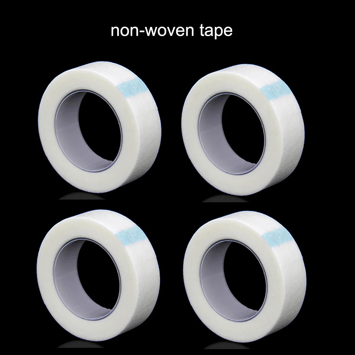 Kekelala 4 Rolls Colorful Eyelash Extension Tapes Soft Medical Breathable Adhesive Tape Cutter for False Lashes Makeup Tools