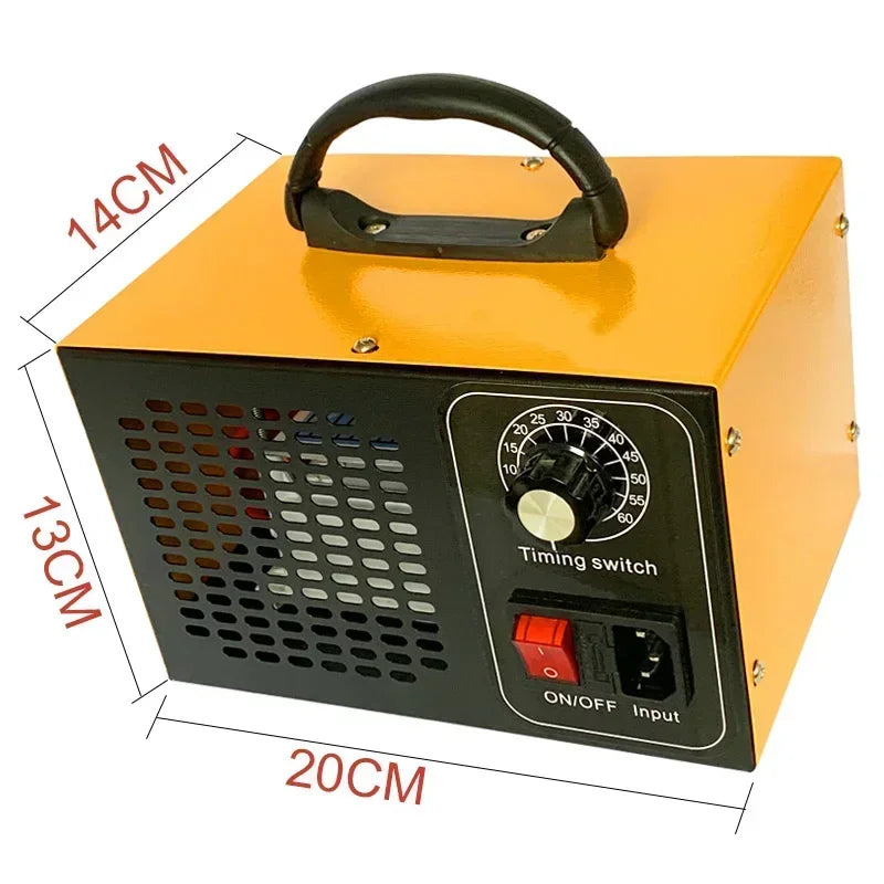 Ozone Generator Portable 220V 110V 60G Car Ozonizer Air Purifier Ozonator Machine Ozon Generator with Timing Switch