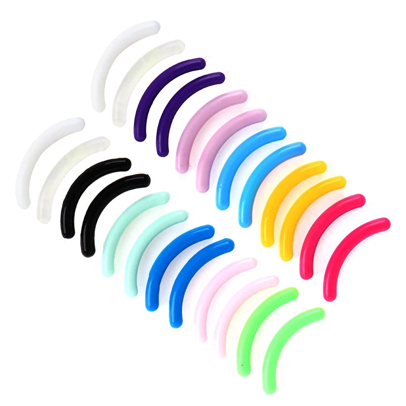 20Pcs Women's Fashion Refill Eyelash Curler Rubber Elastic Replacement Pad Silicone Gel Clip Pads Eye Makeup Tools