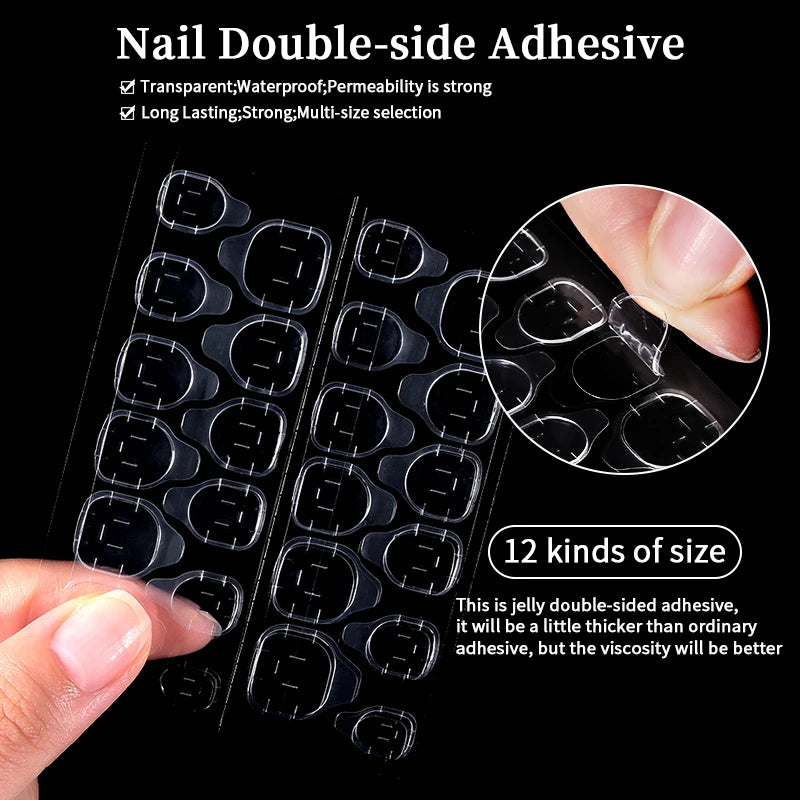 30 pcs Jelly Blusher Press on Nails with 1 Jelly Gel Set Nude Pink French Wearable Acrylic Fake Nails Full Cover Flase Nail Tips