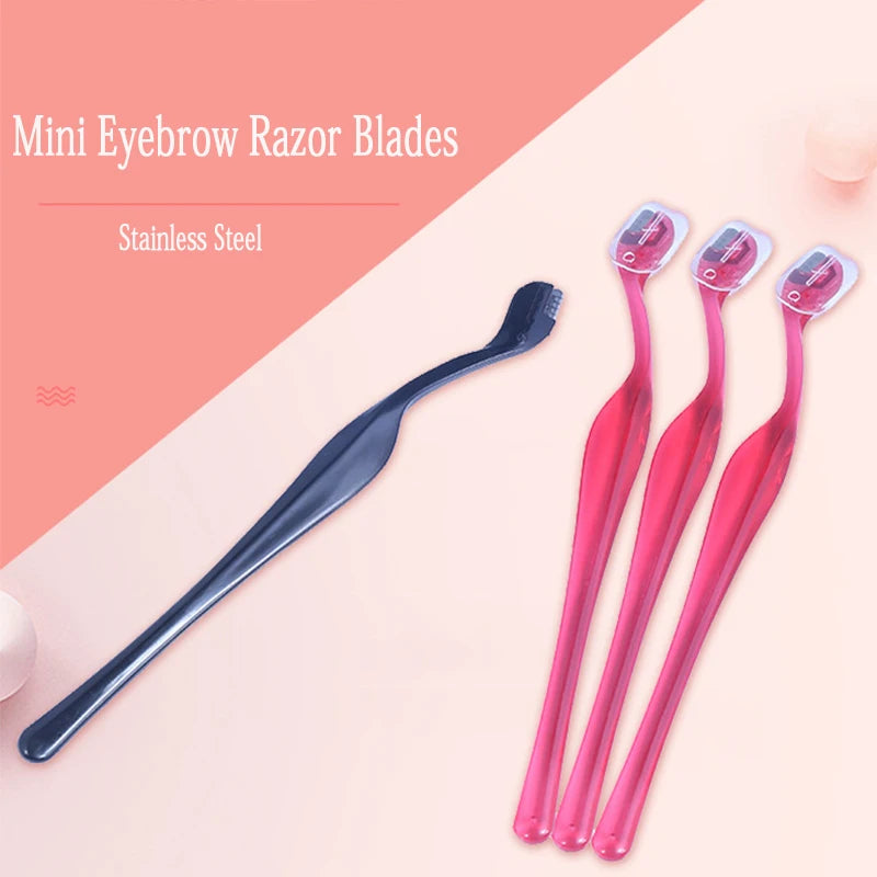 3/1Pcs Women Facial Razor Eyebrow Trimmer Mini Eye Brow Shaping Blades Brow Shaver Knife Face Hair Remover Cosmetic Makeup Tools