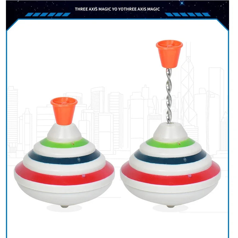 Classic Magic Spinning Tops Toy Music Light Gyro Children's Toys with LED Flash Light Music Funny Toys Kids Boys Birthday Gift