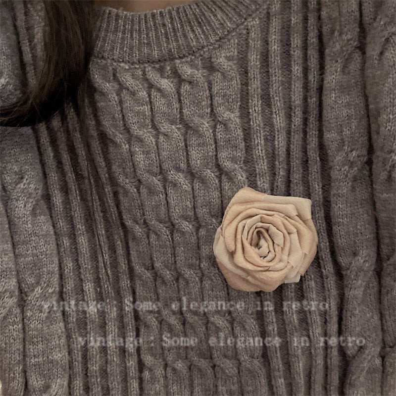 New Arrival Handmade Fabric Flower Brooch Corsage All-Matching Graceful Elegant Retro Fancy Shirt Cheongsam Accessories Women