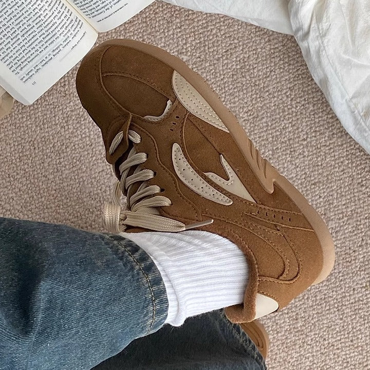 Tian Jiujiu Good Goods and Moral Training Shoes Women's 2025 Spring New Arrival Soft Bottom Athleisure Cortez Retro Lightweight Board Shoes