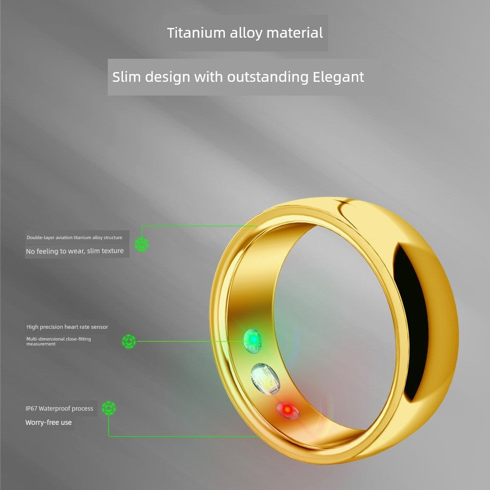 Cross-Border Hot SR300 Smart Ring Heart Rate Blood Pressure Oxygen Monitoring Mood Smart Wireless Charger Smart Ring