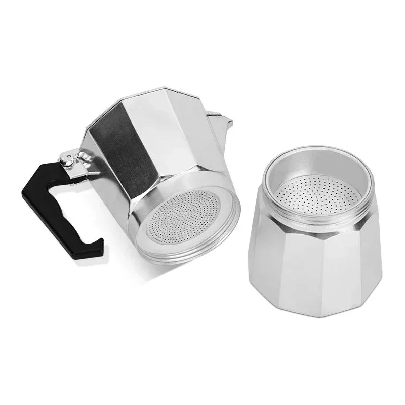 Moka Coffee Pot Espresso Latte Percolator Stove Coffee Maker Espresso Pot Italian Coffee Machine 50/300/450ml Aluminum