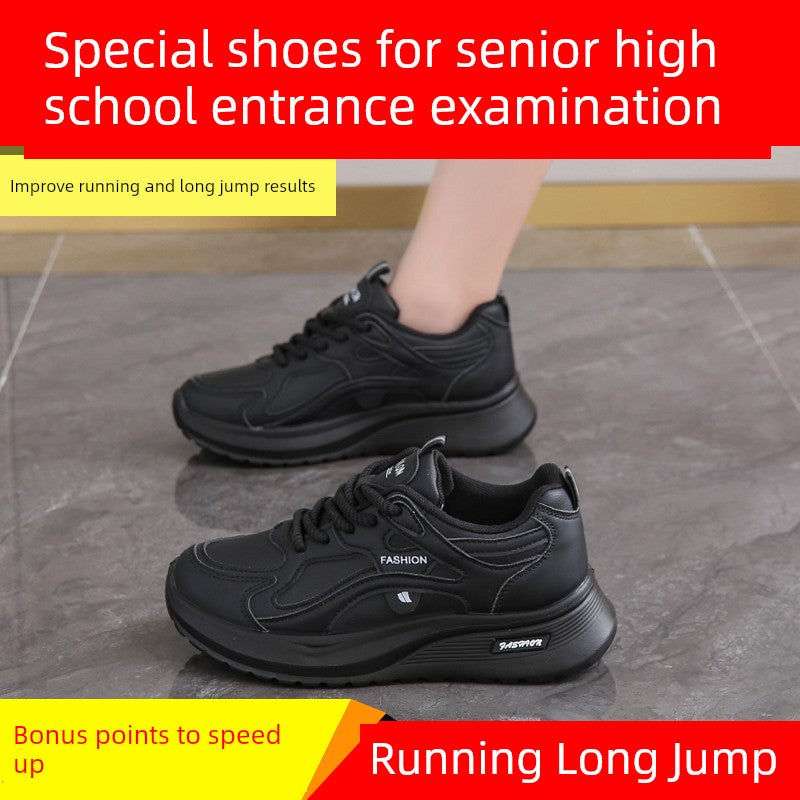 Women's Shoes High School Entrance Examination Physical Examination Sneaker 2025 Best Selling Skipping Rope Long Jump Shock Absorption Soft Bottom Fitness Running Shoes Spring