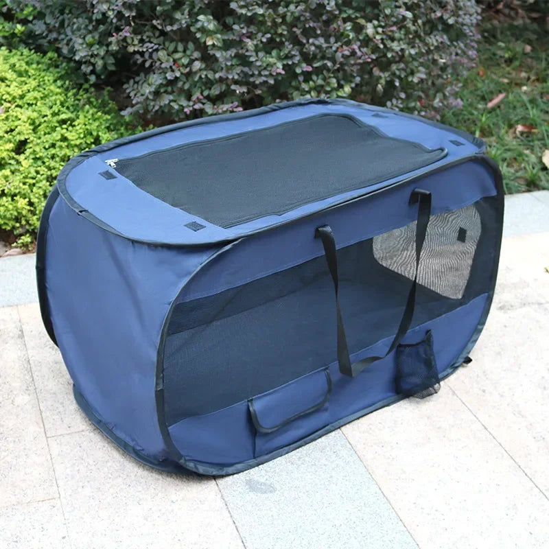 Outdoor Automatic Pop Up Cat Dog House Kennel Tent Cage Oxford Cloth Pet Nest Dog Cat House Car Portable Indoor Pet Cave Bed