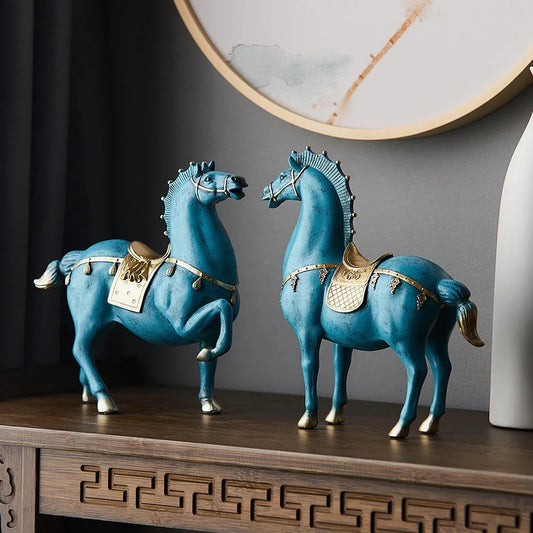 Horse Sculpture Home Decoration Accessories Office Decor Housewarming Gifts Living Room Decor Statues for Decoration