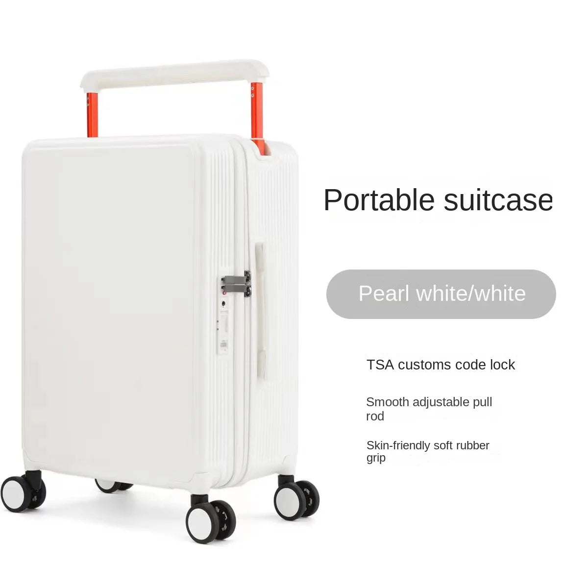 Wide Handle Suitcase 20/24 inch High Quality Rolling Luggage Spinner Wheels Men Travel Bag Women Cabin Password Trolley luggage