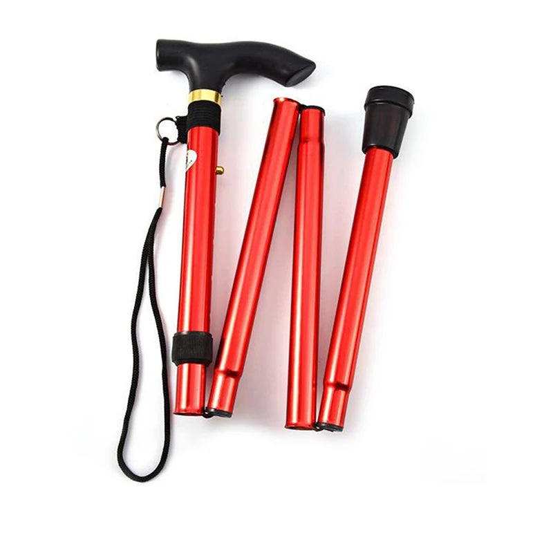 Collapsible Telescopic Folding Cane Elder Cane Walking Trusty Sticks Elder Crutches For Mothers The Elder Fathers