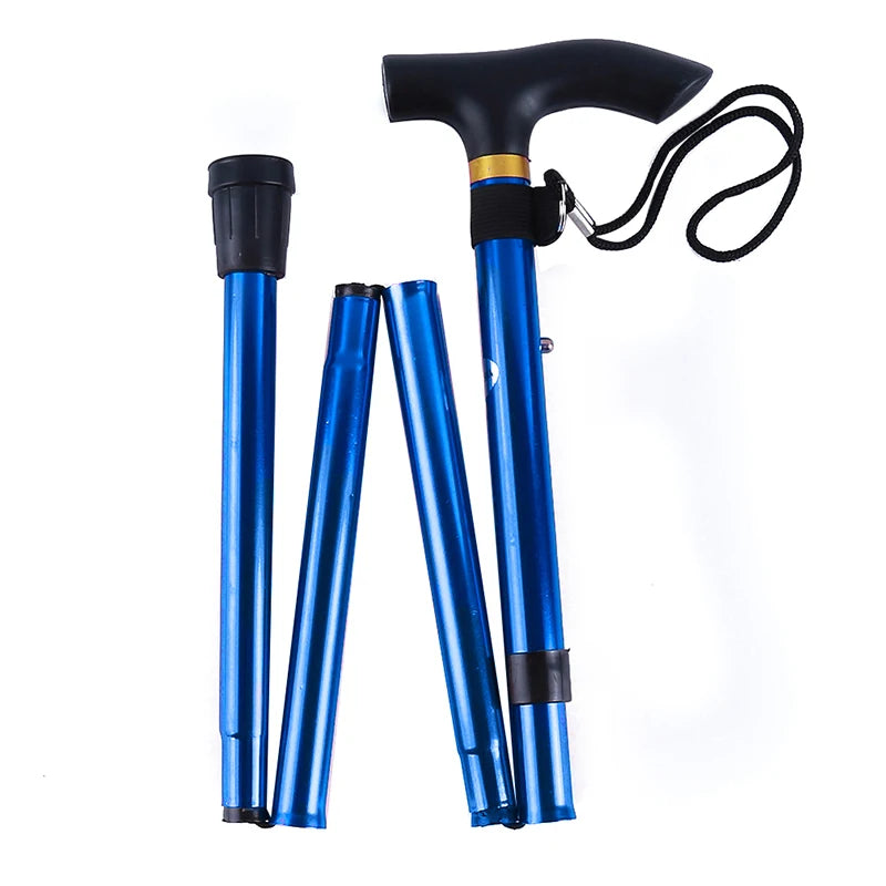 Collapsible Telescopic Folding Cane Elder Cane Walking Trusty Sticks Elder Crutches For Mothers The Elder Fathers