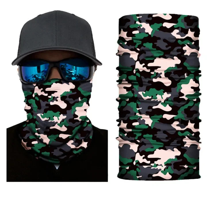 Outdoor Sport Camouflage Seamless Cycling Bandana Neck Gaiter Headband Fishing Hiking Balaclava Scarf Headwear Face Mask