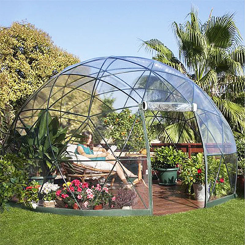 3.6M TPU Transparent Clear Bubble Dome Tent / Outdoor Event Party Camping Cafe Dining Plastic PVC Garden Igloo Dome Tent Luxury