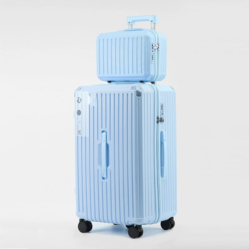 22/24/26/28/30/32/34 Inch Durable Luggage Sets Spinner Wheel Suitcase TSA Lock USB Charging Women Men Cabin Travel Trolley Case