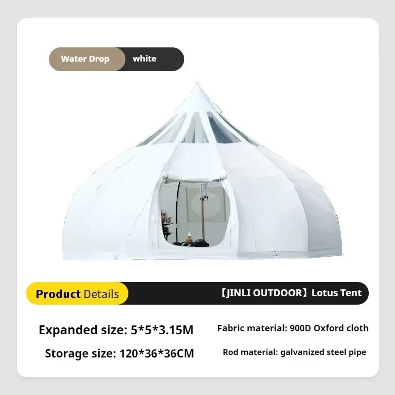 【JINLI TOYS】China Tent Factory Outdoor 900D Oxford Cloth Waterproof Lotus Tent 2 Years Free Warranty Free Shipping