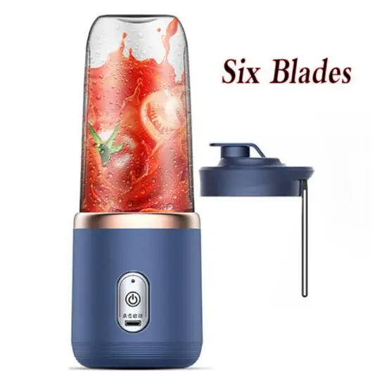 Portable Juicer Blender 300ml Electric Fruit Juicer USB Charging Lemon Orange Fruit Juicing Cup Smoothie Blender Machine