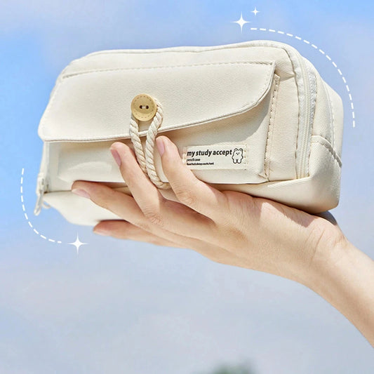 Girls Cosmetic Bag Makeup Tools Toiletries Storage Organizer Women Foundation Brush Eyebrow Pencil Lipstick Case Large Capacity