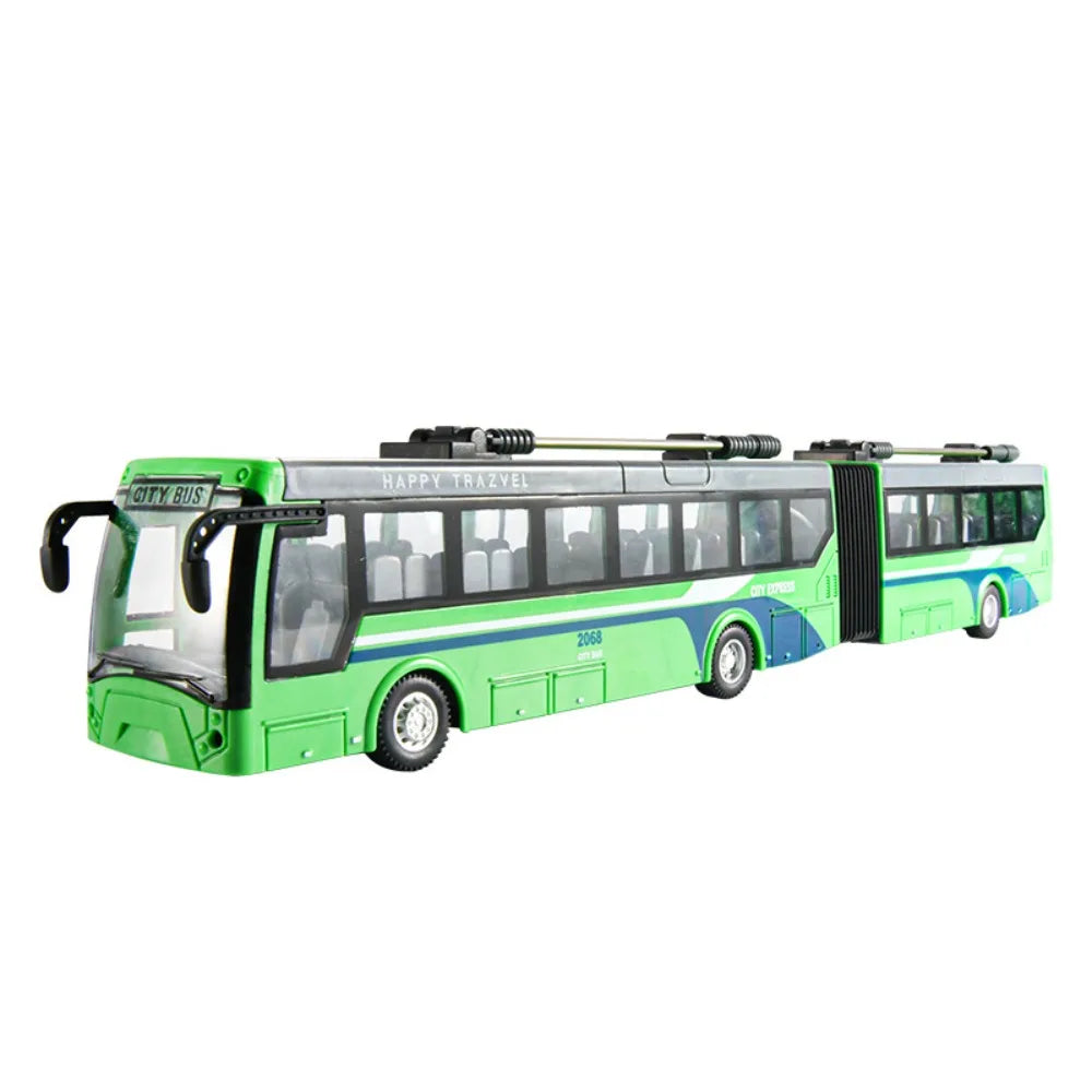 Remote Control Bus Car Toy Charging Light Electric Double Decker Bus Model Children's Toys Gifts