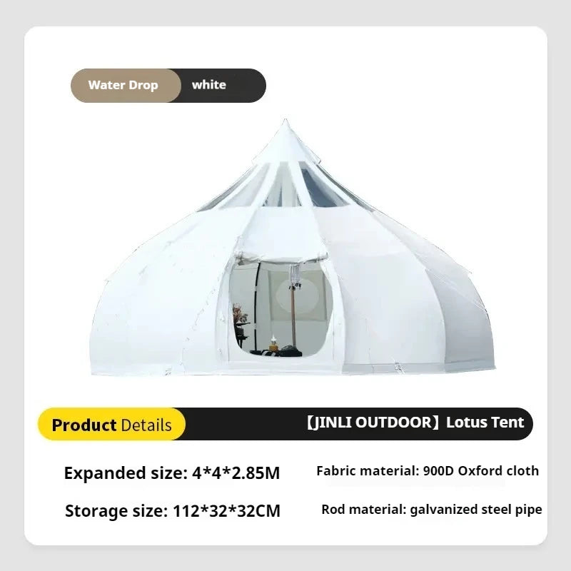 【JINLI TOYS】China Tent Factory Outdoor 900D Oxford Cloth Waterproof Lotus Tent 2 Years Free Warranty Free Shipping