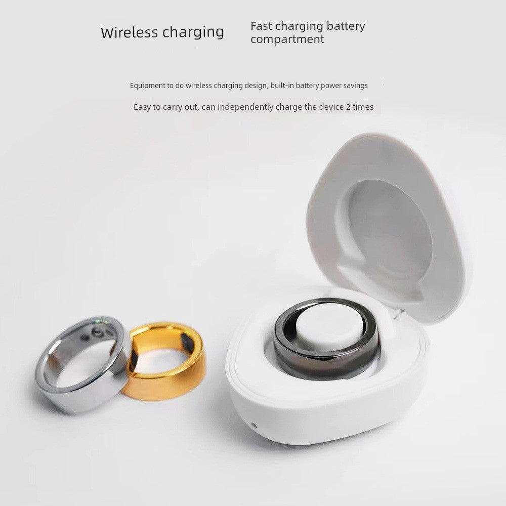 Cross-Border Hot SR300 Smart Ring Heart Rate Blood Pressure Oxygen Monitoring Mood Smart Wireless Charger Smart Ring