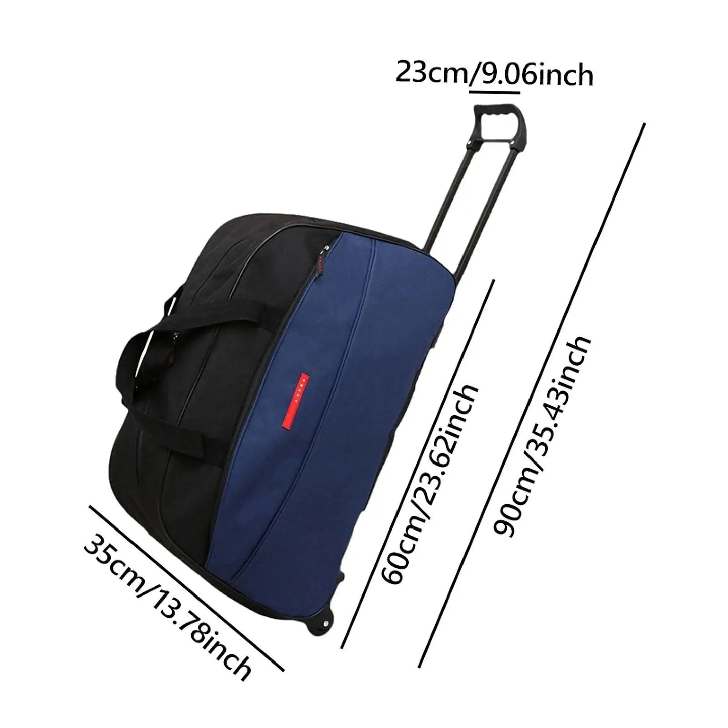 Rolling Duffel Bag Handbag Foldable Suitcase for Women Men Luggage Bag Business Trip Beach Outdoor for Sports Traveling Beach