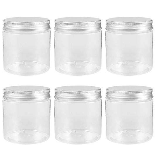 6 Pcs Jam Aluminum Lid Mason Jars Food Containers with Lids Multifunctional Plastic Necessity Portable