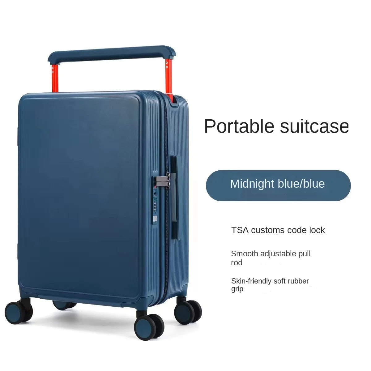 Wide Handle Suitcase 20/24 inch High Quality Rolling Luggage Spinner Wheels Men Travel Bag Women Cabin Password Trolley luggage