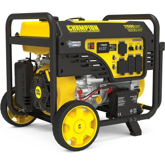 201110 11,500/9,200-Watt Electric Start Portable Generator with CO Shield,Yellow