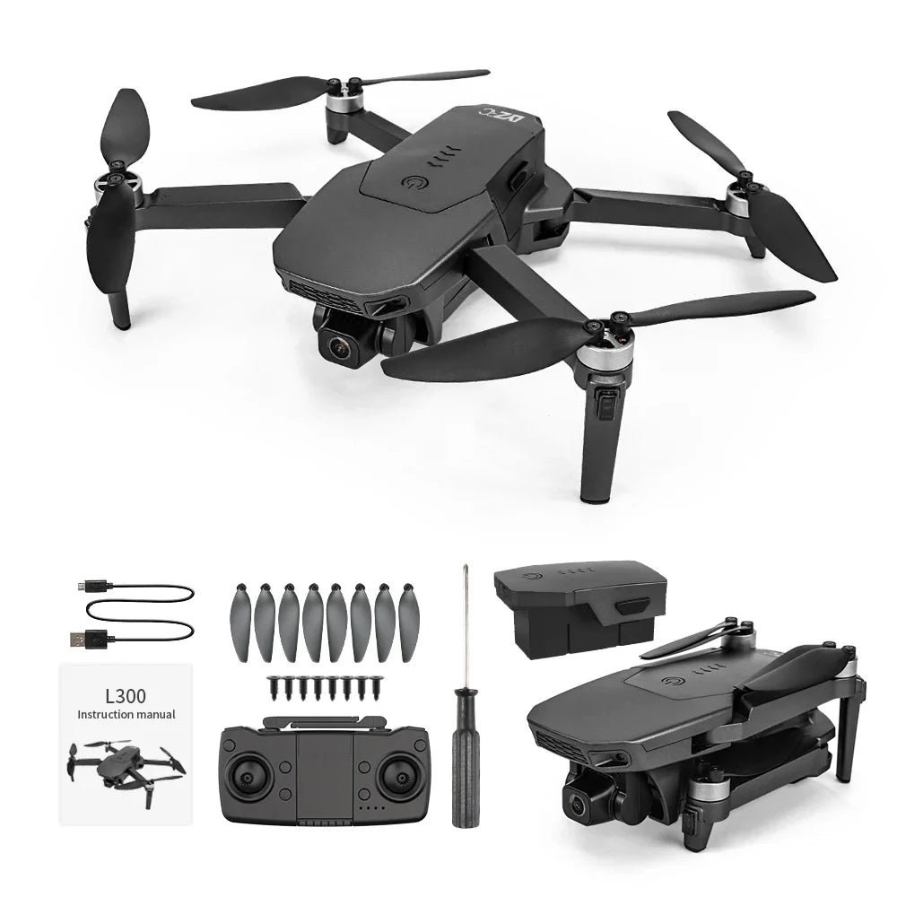 LYZRC L300 Drone 4K GPS Dron With Camera Brushless Motor 5G FPV Quadcopter 1.2km 25min 1xBattery Version