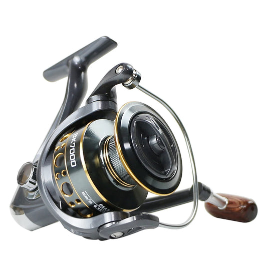 Rooblinos BK Fishing Spinning Reel Metal Spool 5.2:1/4.7:1 Carp Fishing Reel 1000-7000 Metal Line Cup Sea Tackle