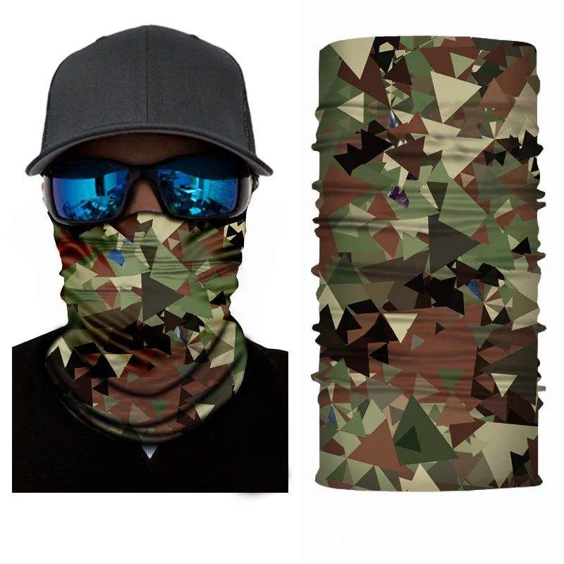 Outdoor Sport Camouflage Seamless Cycling Bandana Neck Gaiter Headband Fishing Hiking Balaclava Scarf Headwear Face Mask