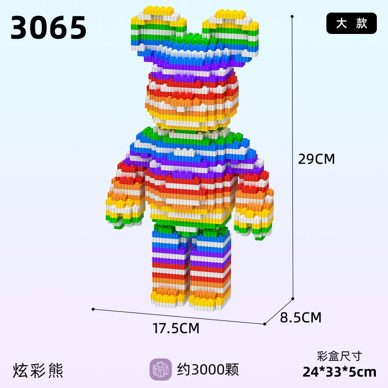Splicing and connecting small particles of building blocks wholesale adult puzzle children's toys, street stalls, night markets