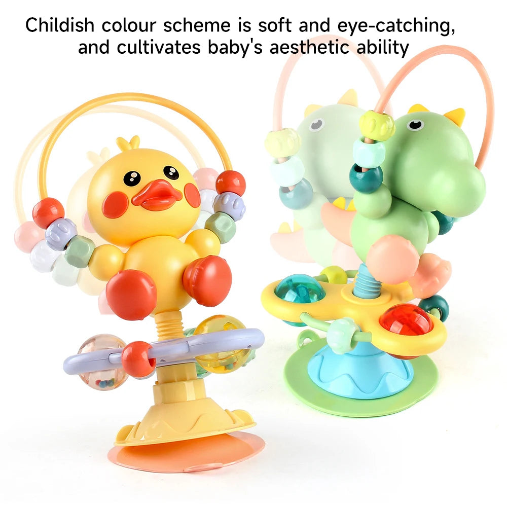 Montessori Children's Toys High Chair Sucker Tumbler Toys Baby Fine Motor Skills Practice Toys Kids Dining Table Yo Yo Toys Gift