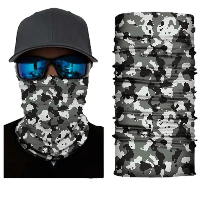 Outdoor Sport Camouflage Seamless Cycling Bandana Neck Gaiter Headband Fishing Hiking Balaclava Scarf Headwear Face Mask